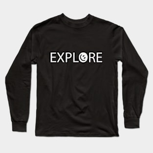 Explore exploring typography design Long Sleeve T-Shirt